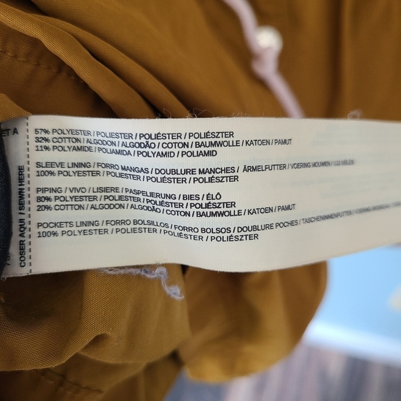 Mango Size XS Mustard Yellow Utility Jacket - Picture 8 of 8